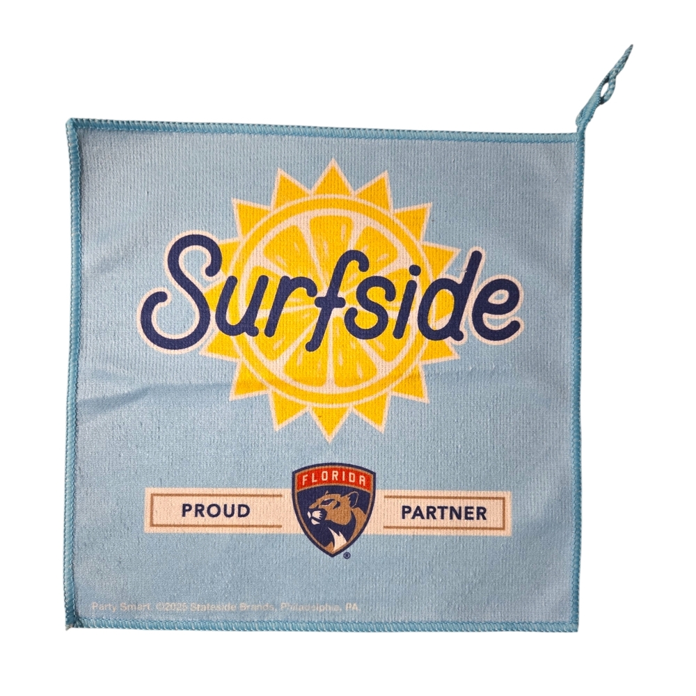 Surfside Florida Proud Partner Sun Graphic Bandana - Light Blue & Yellow